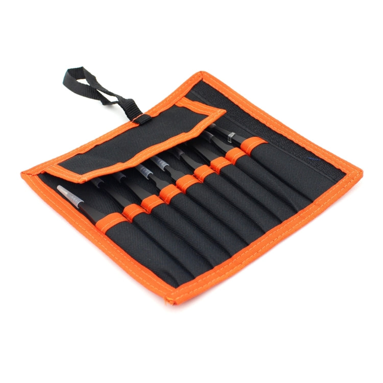 JIAFA JF-8118 Ensemble de pincettes de précision antistatiques 9 en 1 avec sac