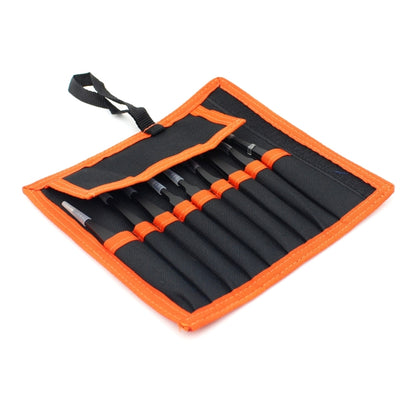 JIAFA JF-8118 Ensemble de pincettes de précision antistatiques 9 en 1 avec sac