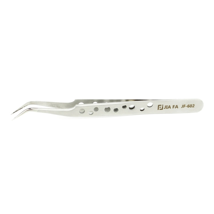 JIAFA JF-602 Pince à épiler à pointe incurvée haute résistance