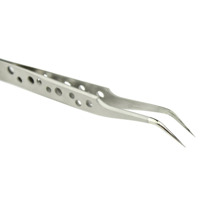 JIAFA JF-602 Pince à épiler à pointe incurvée haute résistance