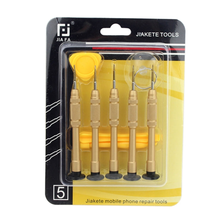 JF-8140 10 en 1 métal + plastique iPhone dédié démonter Kit d'outils de réparation