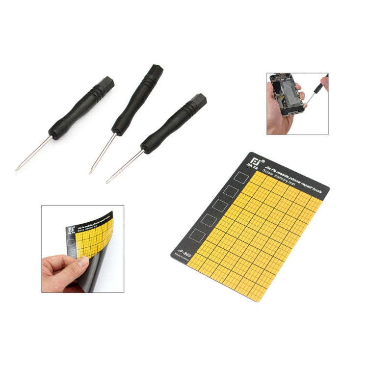 JF-8147 14 en 1 métal + plastique iPhone dédié démonter Kit d'outils de réparation