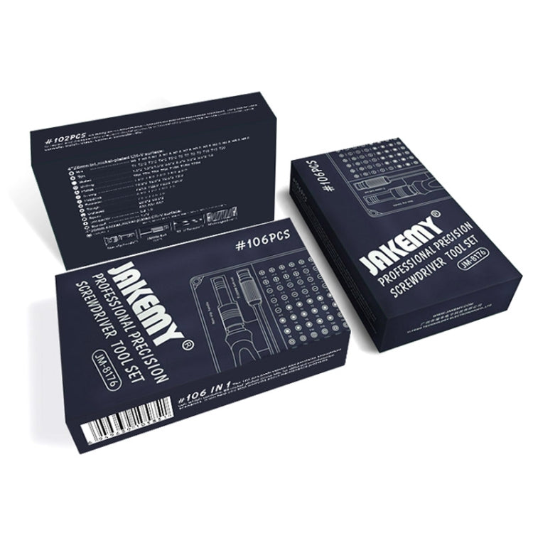 JAKEMY JM-8176 Kit d'outils de démontage et de réparation de téléphone portable 106 en 1