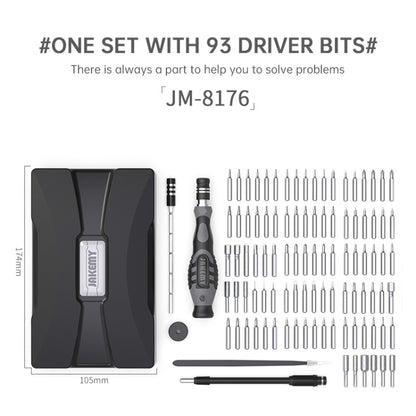 JAKEMY JM-8176 Kit d'outils de démontage et de réparation de téléphone portable 106 en 1