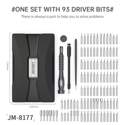 JAKEMY JM-8177 106 en 1 tournevis tête d'embout tige d'extension combinaison multifonctionnelle ensemble d'outils de réparation