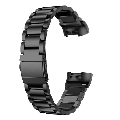 Bracelet de montre en acier inoxydable solide avec boucle de fronde à trois perles pour Fitbit Charge 4, Three Beads for Fitbit Charge 4