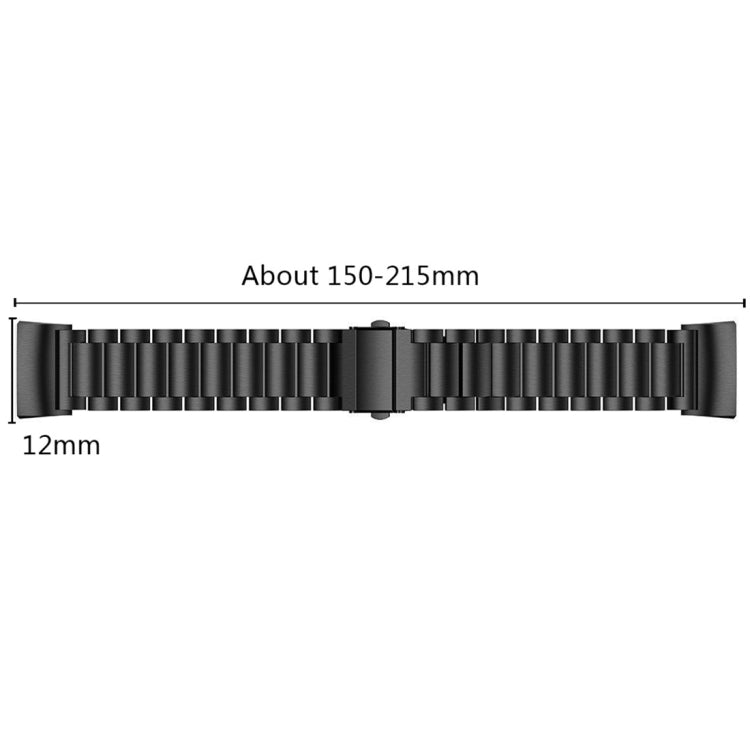 Bracelet de montre en acier inoxydable solide avec boucle de fronde à trois perles pour Fitbit Charge 4, Three Beads for Fitbit Charge 4