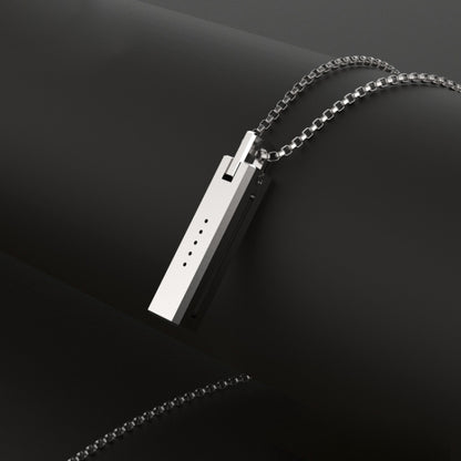Collier pendentif magnétique sans vis en métal Mijobs pour Fitbit Flex 2, hôte non inclus