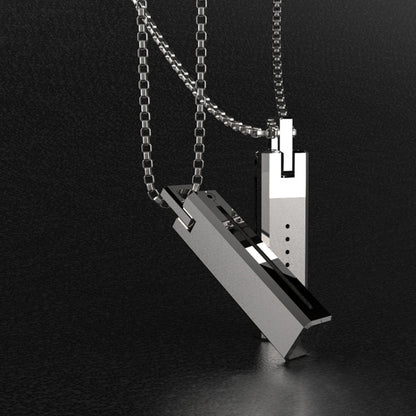 Collier pendentif magnétique sans vis en métal Mijobs pour Fitbit Flex 2, hôte non inclus