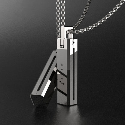 Collier pendentif magnétique sans vis en métal Mijobs pour Fitbit Flex 2, hôte non inclus
