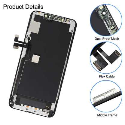 Écran LCD matériel OLED et assemblage complet de numériseur avec cadre pour iPhone 11 Pro Max