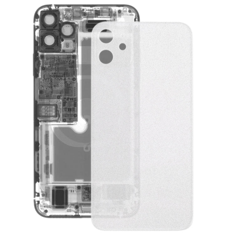 Cache arrière de batterie en verre givré transparent pour iPhone 11