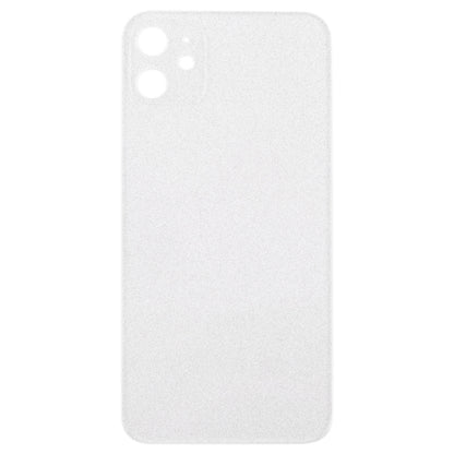 Cache arrière de batterie en verre givré transparent pour iPhone 11