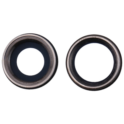 Lunette de caméra arrière 2 PCS avec cache d'objectif pour iPhone 11