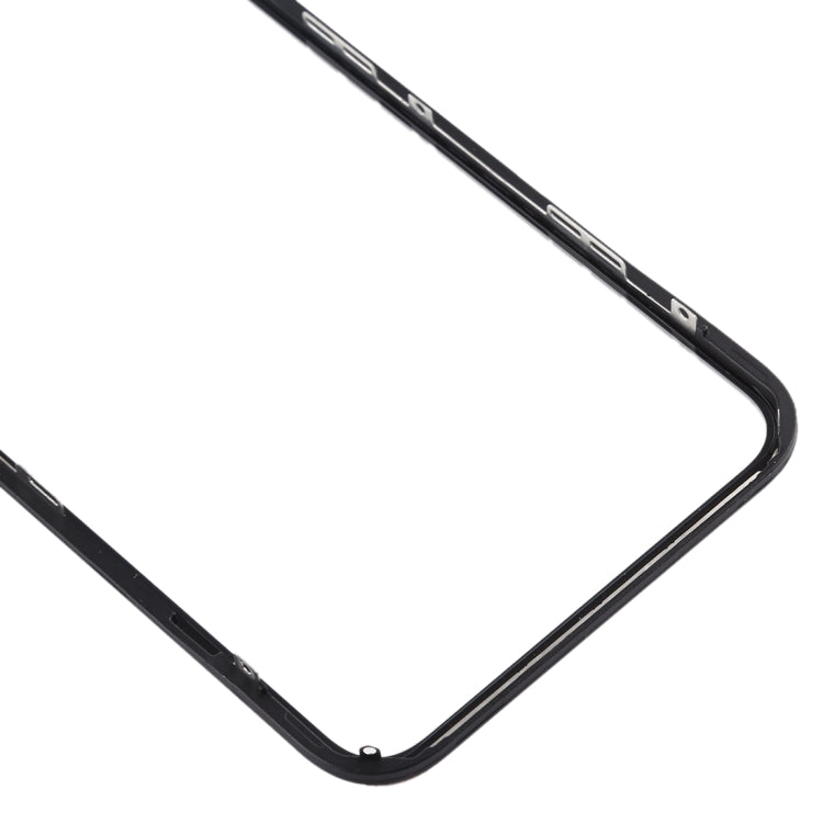 Lentille extérieure en verre de l'écran avant avec cadre et adhésif optiquement transparent OCA pour iPhone 11