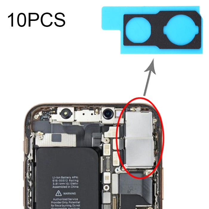10 PCS Coussinets En Mousse Éponge Anti-poussière Pour Caméra Arrière Pour iPhone 11