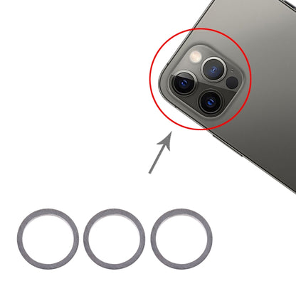 Anneau de protection en métal pour lentille de caméra arrière, 3 pièces, pour iPhone 12 Pro