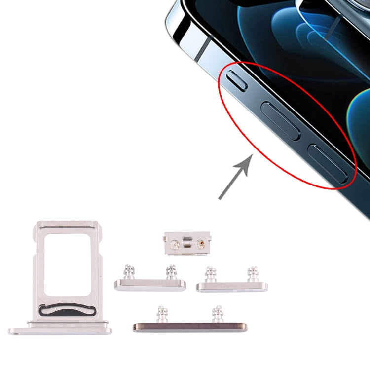Tiroir Carte SIM + Tiroir Carte SIM + Touches Latérales pour iPhone 12 Pro