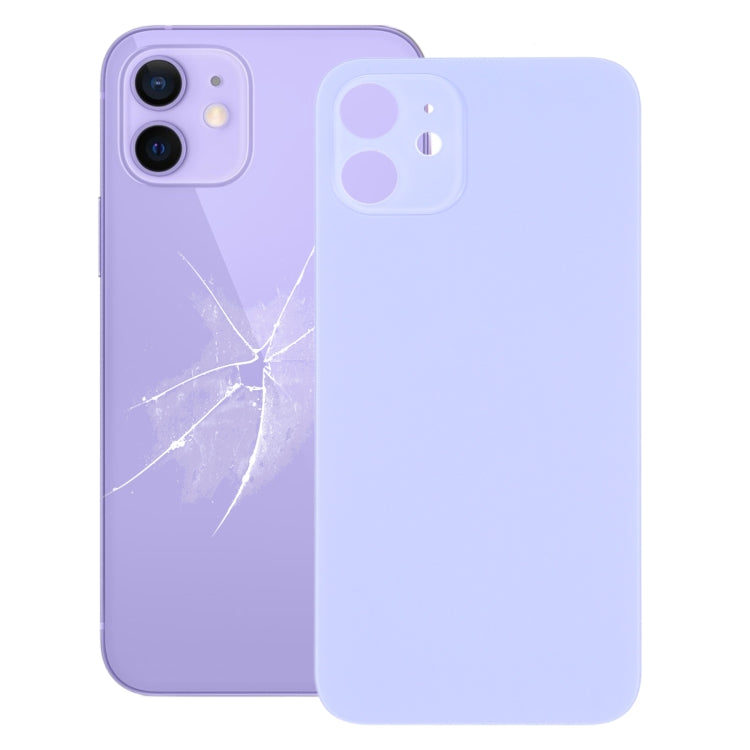 Couvercle de batterie arrière à grand trou de caméra de remplacement facile pour iPhone 12