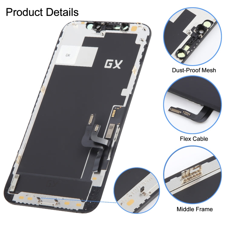Écran LCD matériel GX OLED et assemblage complet de numériseur pour iPhone 12/12 Pro