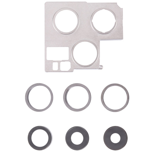 Couvercle d'objectif d'appareil photo avec support de retenue pour iPhone 13 Pro Max (graphite)