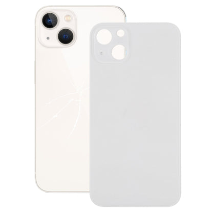 Couvercle de batterie arrière en verre avec grand trou de caméra de remplacement facile pour iPhone 13
