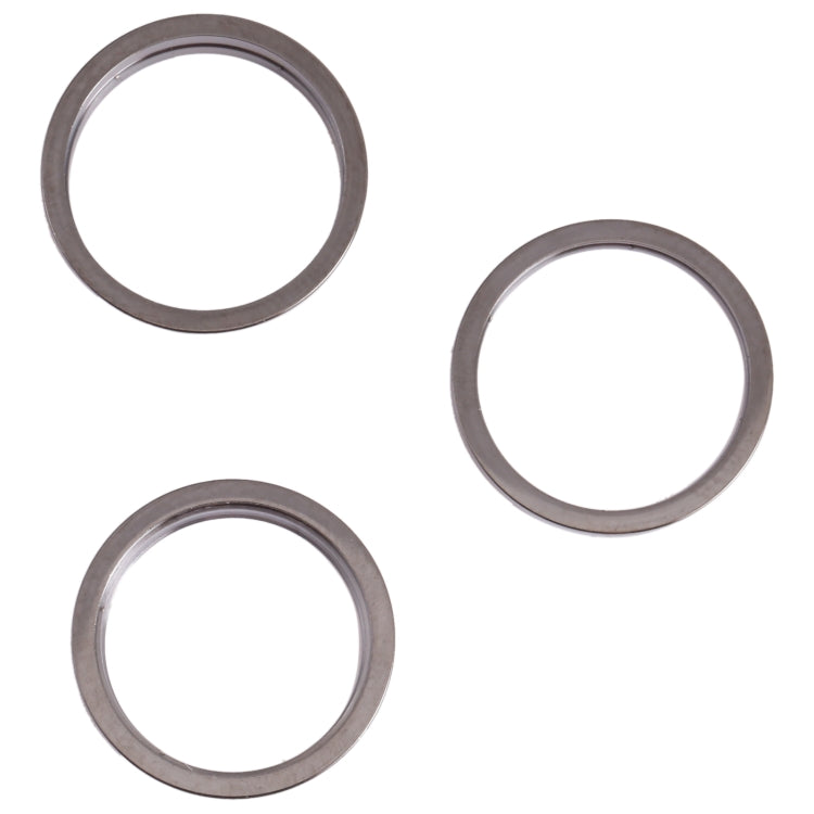 Lentille en verre de caméra arrière, 3 pièces, anneau de protection extérieur en métal pour iPhone 13 Pro