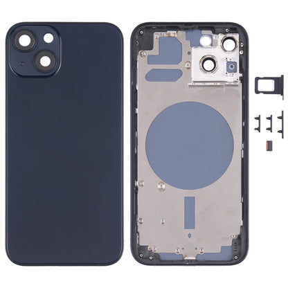 Couvercle du boîtier arrière avec plateau pour carte SIM, touches latérales et objectif d'appareil photo pour iPhone 13