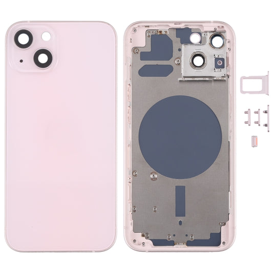 Couvercle du boîtier arrière avec plateau pour carte SIM, touches latérales et objectif d'appareil photo pour iPhone 13