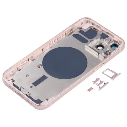 Couvercle du boîtier arrière avec plateau pour carte SIM, touches latérales et objectif d'appareil photo pour iPhone 13