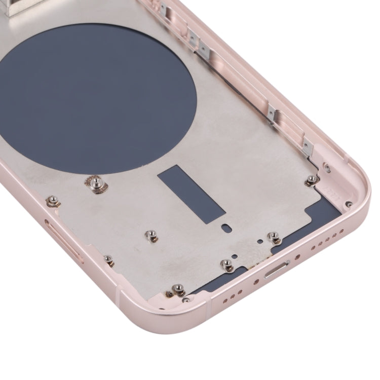 Couvercle du boîtier arrière avec plateau pour carte SIM, touches latérales et objectif d'appareil photo pour iPhone 13