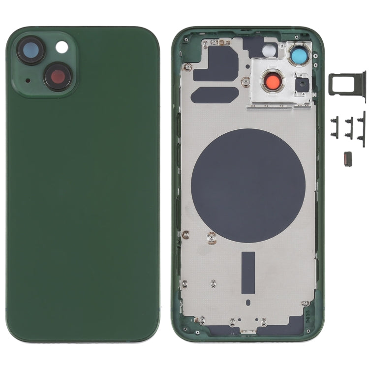 Couvercle du boîtier arrière avec plateau pour carte SIM, touches latérales et objectif d'appareil photo pour iPhone 13