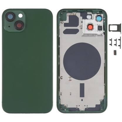 Couvercle du boîtier arrière avec plateau pour carte SIM, touches latérales et objectif d'appareil photo pour iPhone 13