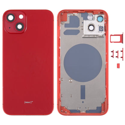 Couvercle du boîtier arrière avec plateau pour carte SIM, touches latérales et objectif d'appareil photo pour iPhone 13