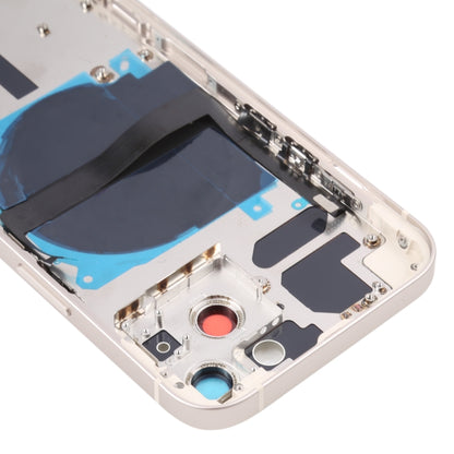 Coque arrière de batterie pour iPhone 13, avec touches latérales, plateau pour cartes, alimentation, câble flexible de Volume et Module de chargement sans fil