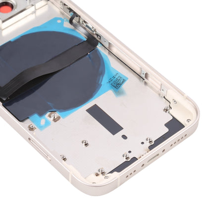Coque arrière de batterie pour iPhone 13, avec touches latérales, plateau pour cartes, alimentation, câble flexible de Volume et Module de chargement sans fil