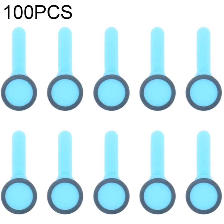 100 ensembles de coussinets en mousse éponge anti-poussière pour caméra avant (petit anneau) pour iPhone série 13
