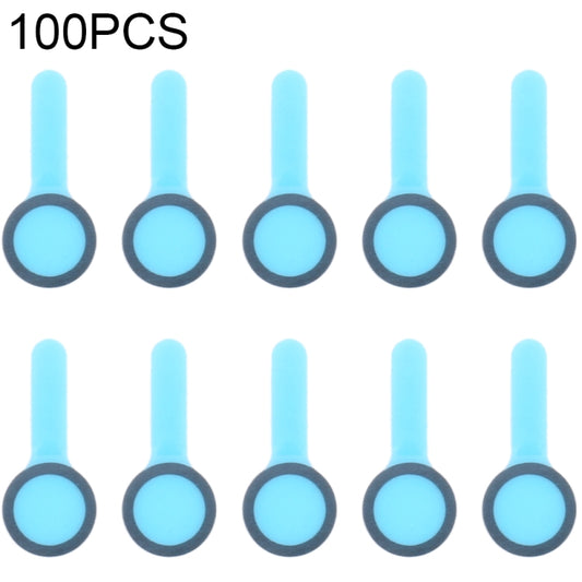 100 ensembles de coussinets en mousse éponge anti-poussière pour caméra avant (petit anneau) pour iPhone série 13