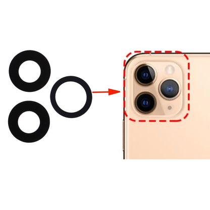 3 PCS / Set Objectif de caméra arrière pour iPhone 11 Pro