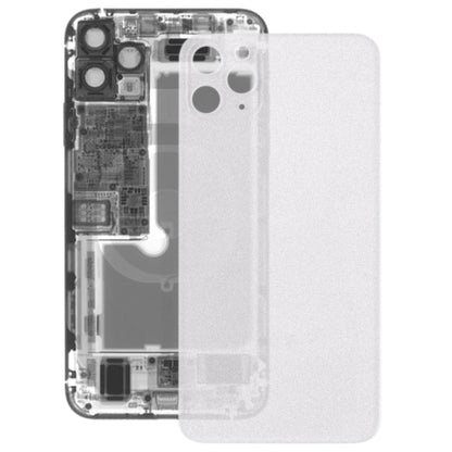 Couvercle arrière de batterie en verre givré transparent pour iPhone 11 Pro
