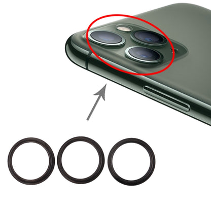 Anneau de protection en métal pour lentille de caméra arrière, 3 pièces, pour iPhone 11 Pro et 11 Pro Max