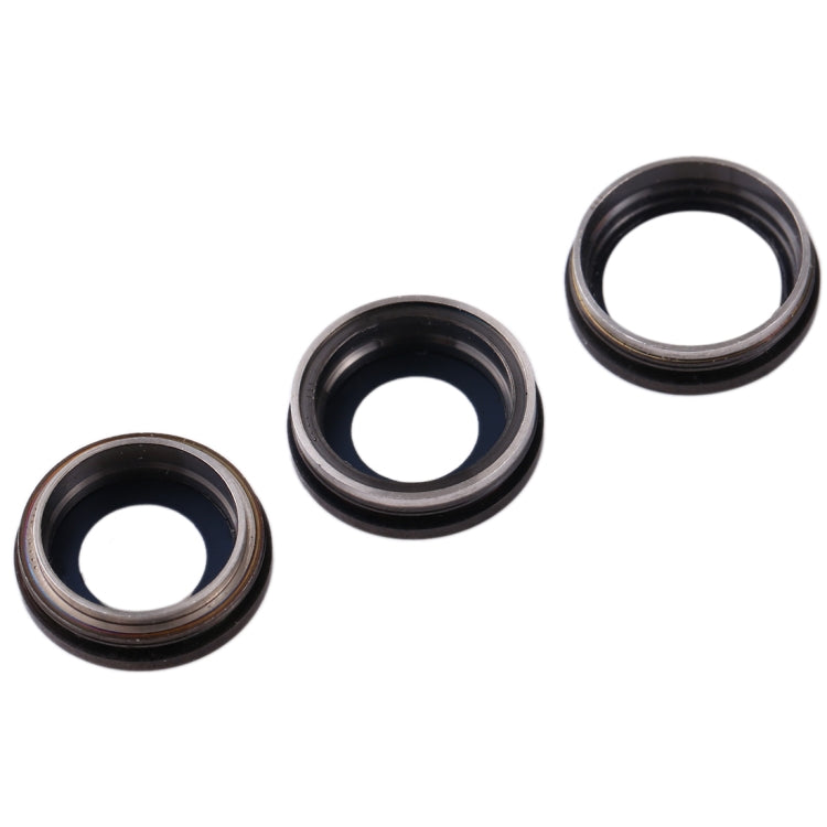 Lunette de caméra arrière 3 PCS avec cache d'objectif pour iPhone 11 Pro / 11 Pro Max