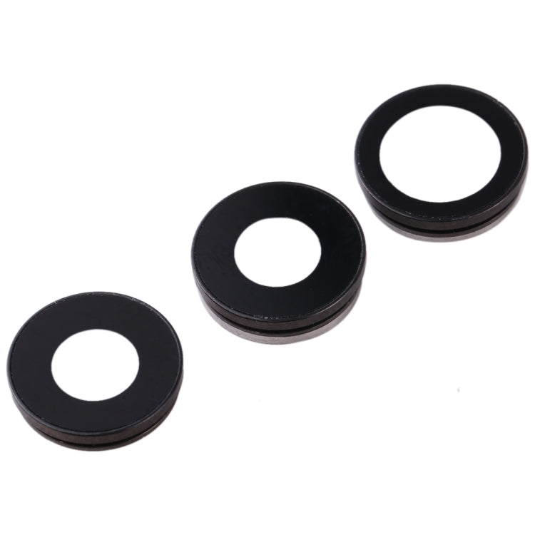 Lunette de caméra arrière 3 PCS avec cache d'objectif pour iPhone 11 Pro / 11 Pro Max