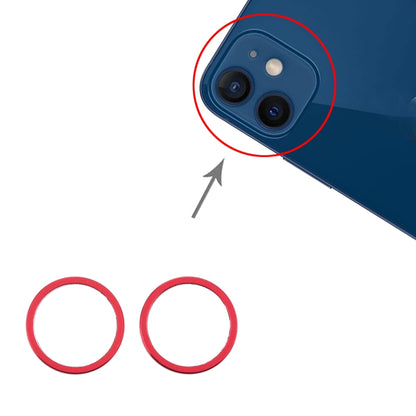 Anneau de protection en métal pour lentille de caméra arrière, 2 pièces, pour iPhone 12 Mini