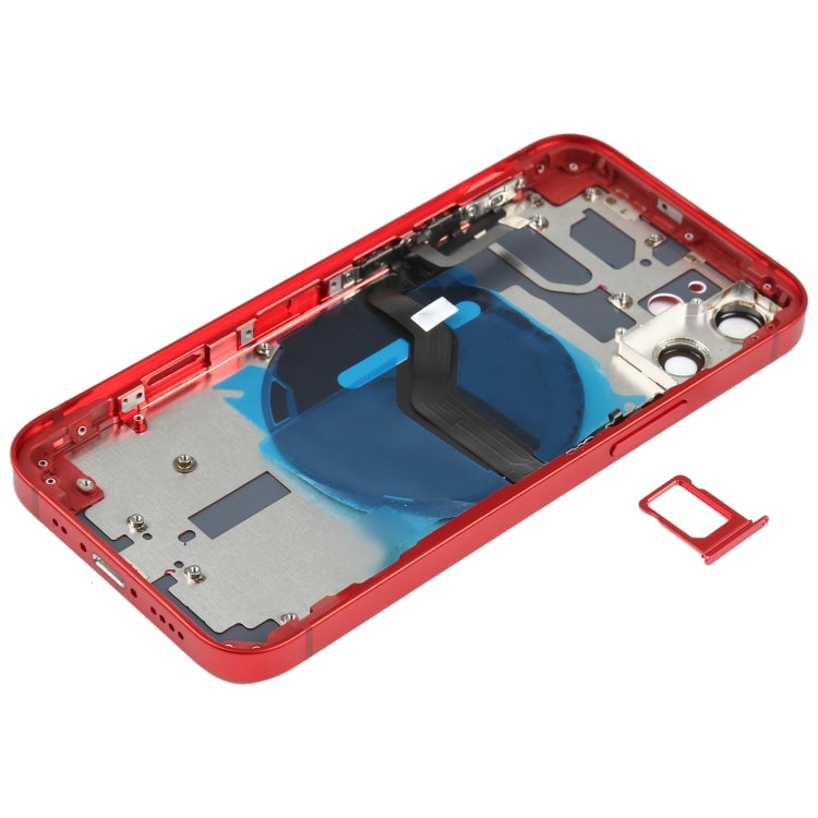 Couvercle arrière de la batterie (avec touches latérales, plateau pour cartes, alimentation, câble flexible de volume et module de chargement sans fil) pour iPhone 12 Mini
