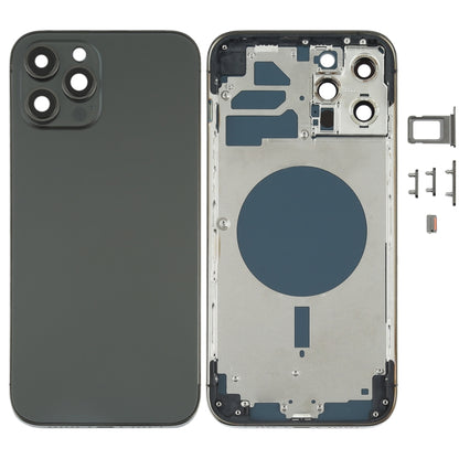 Couvercle du boîtier arrière avec plateau pour carte SIM, touches latérales et objectif d'appareil photo pour iPhone 12 Pro Max