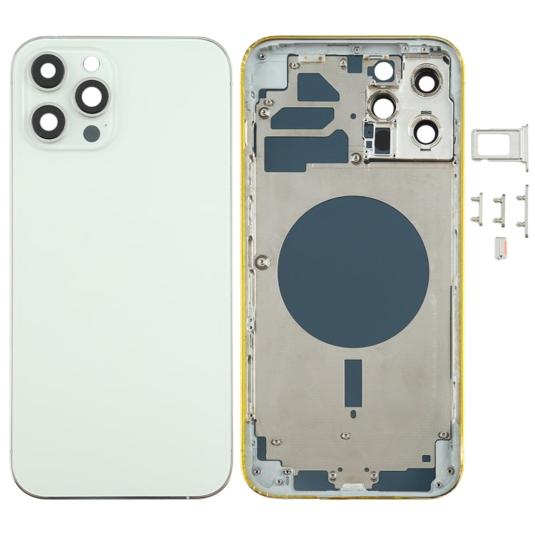 Couvercle du boîtier arrière avec plateau pour carte SIM, touches latérales et objectif d'appareil photo pour iPhone 12 Pro Max