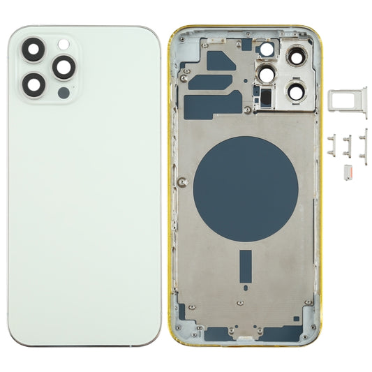 Couvercle du boîtier arrière avec plateau pour carte SIM, touches latérales et objectif d'appareil photo pour iPhone 12 Pro Max