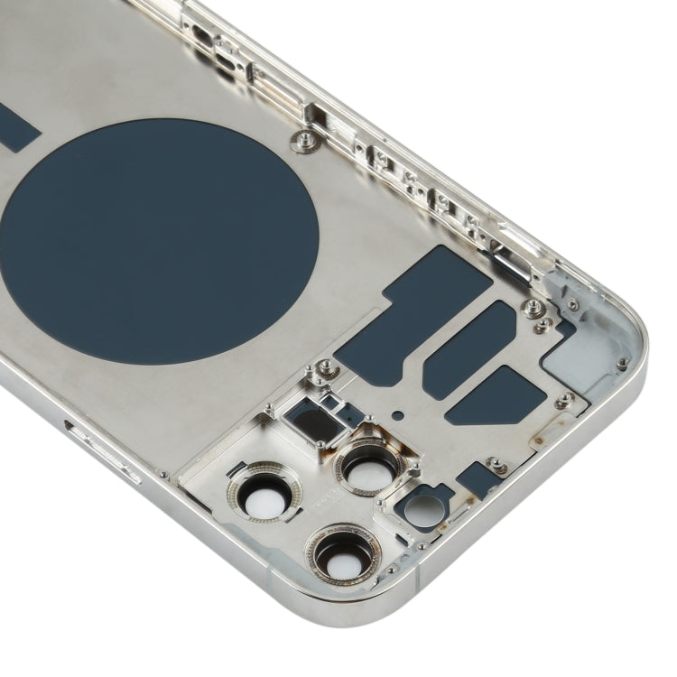 Couvercle du boîtier arrière avec plateau pour carte SIM, touches latérales et objectif d'appareil photo pour iPhone 12 Pro Max