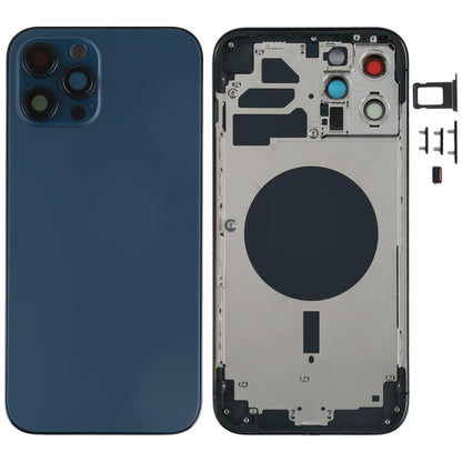 Couvercle du boîtier arrière avec plateau pour carte SIM, touches latérales et objectif d'appareil photo pour iPhone 12 Pro Max